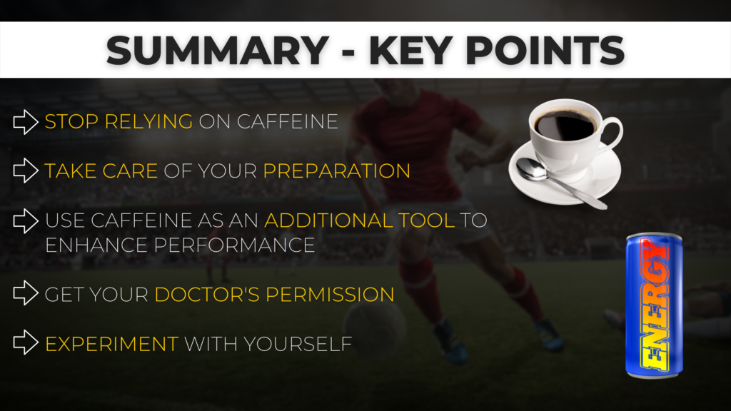 energy drinks, coffee, and football performance